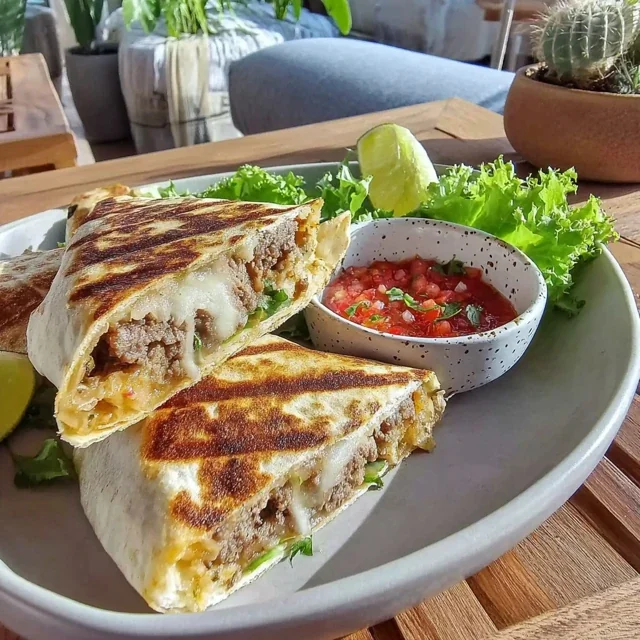 Wrap de Carne Moída Grelhada Super Rápido