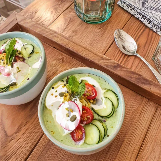Gazpacho Refrescante de Pepino e Hortelã