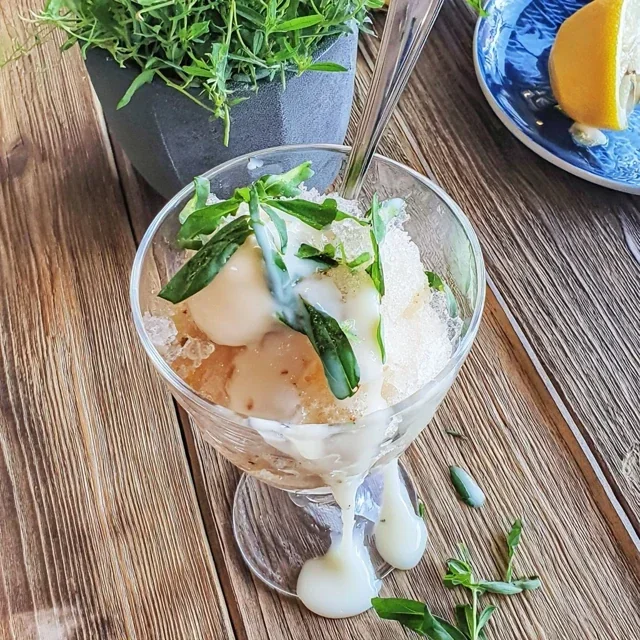 Granita de Limão e Hortelã Fresca