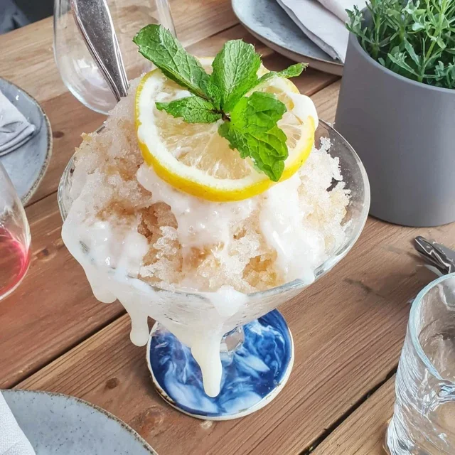 Granita de Limão e Hortelã Fresca
