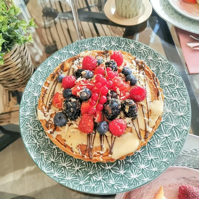 Torta de Creme de Frutas Vermelhas Nórdica Irresistível