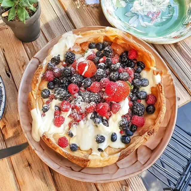 Torta de Creme de Frutas Vermelhas Nórdica Irresistível