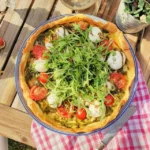 Torta de Pesto e Mozarela